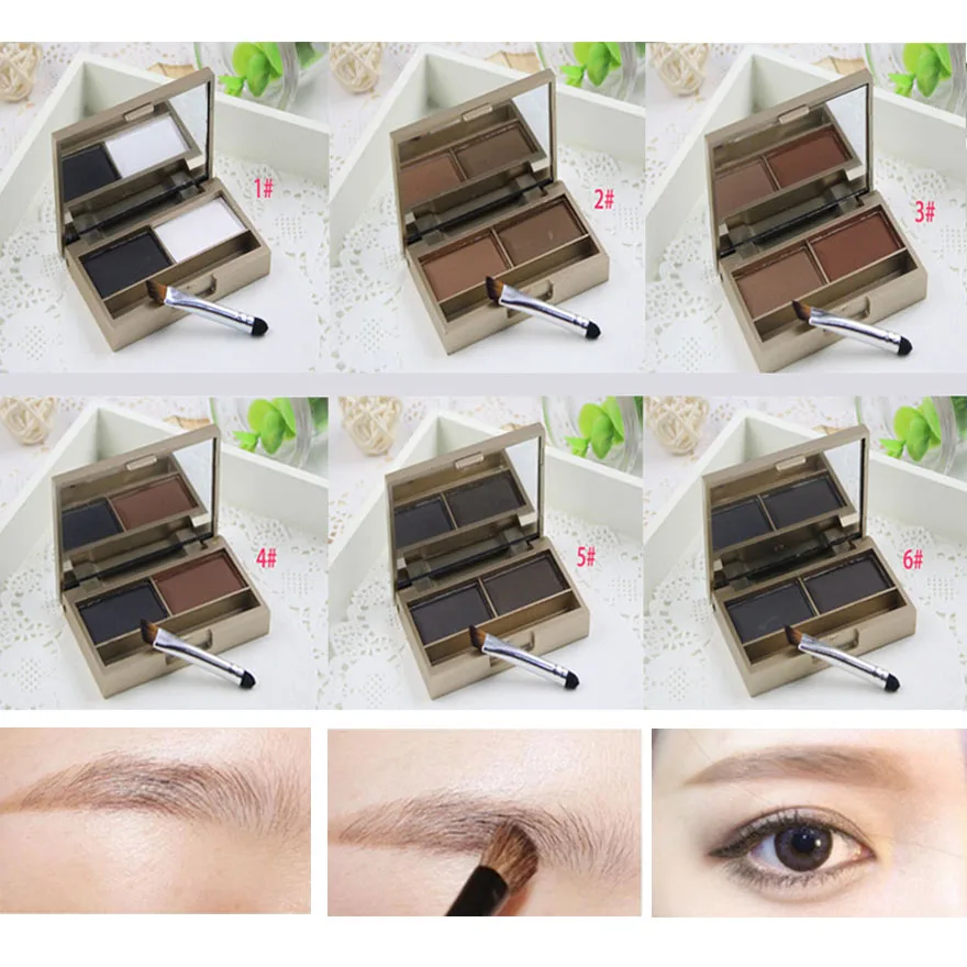 2 Colors Eye Brow Palette With Mirror&Brush Box Lasting Natural Charming Eyebrow Shading Powder Waterproof Makeup Cosmetic Kit
2 Colors Eye Brow Palette With Mirror&Brush Box Lasting Natural Charming Eyebrow Shading Powder Waterproof Makeup Cosmetic Kit
