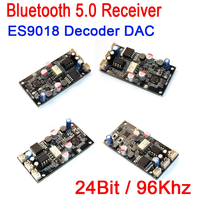 Bluetooth 5.0 Receiver Board ES9018 Decoder DAC I2S Board Antenna AUX diy Amplifier Support 24Bit / 96Khz 12V 24V dc car
Bluetooth 5.0 Receiver Board ES9018 Decoder DAC I2S Board Antenna AUX diy Amplifier Support 24Bit / 96Khz 12V 24V dc car