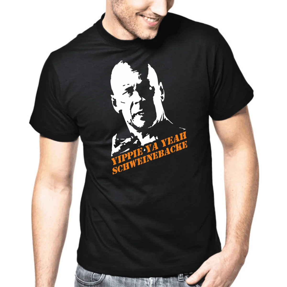 Yippie Ya Yeah Schweinebacke | Die Hard | Bruce Willis Konterfei | S-3XL T-Shirt Short Sleeve T Shirt Men Hot Cheap Men'S
Yippie Ya Yeah Schweinebacke | Die Hard | Bruce Willis Konterfei | S-3XL T-Shirt Short Sleeve T Shirt Men Hot Cheap Men'S