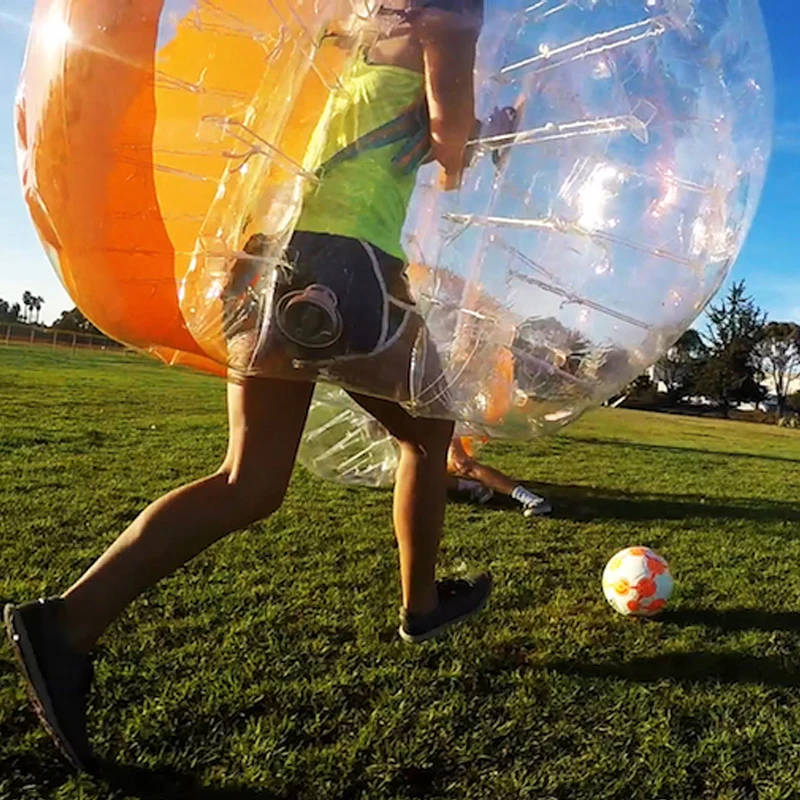 Фото Мяч для игры в футбол развлечения и спортивные игрушки надувной Зорб 120 см |