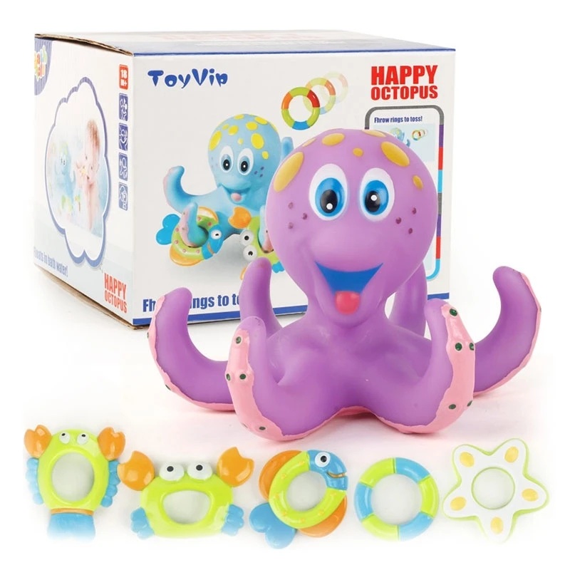 Baby Bath Toy Octopus Throwing Circle Small Octopus Children Bath Toys Educational Baby Bathing Water Toys Octopus
Baby Bath Toy Octopus Throwing Circle Small Octopus Children Bath Toys Educational Baby Bathing Water Toys Octopus