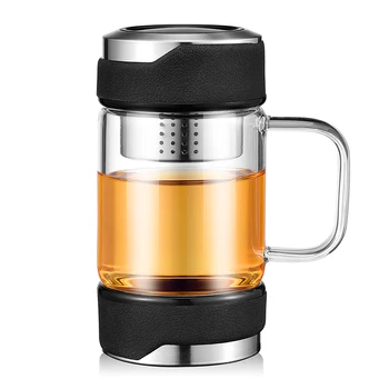 KAXIFEI Glass Water Bottle With 304 Stainless Steel Tea Infuser Leakproof Office Home Tea Bottle For Water Double Layer Tumbler
KAXIFEI Glass Water Bottle With 304 Stainless Steel Tea Infuser Leakproof Office Home Tea Bottle For Water Double Layer Tumbler
