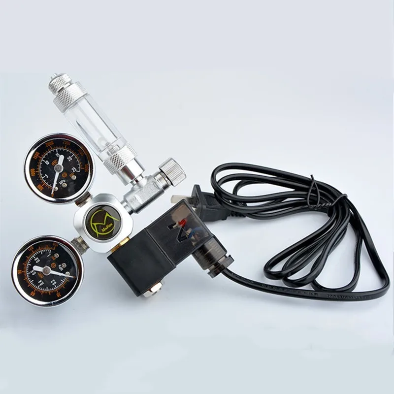 Aquarium System Dual Gauge Co2 Pressure Regulator Bubble Counter Solenoid Valve 220v Aquarium Bubble Counter Co2 Control
Aquarium System Dual Gauge Co2 Pressure Regulator Bubble Counter Solenoid Valve 220v Aquarium Bubble Counter Co2 Control