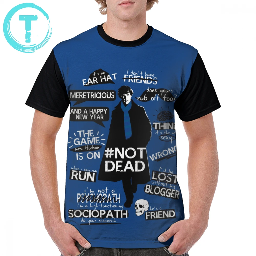 Sherlock T Shirt Sherlock Quotes T-Shirt Print Streetwear Graphic Tee Shirt Polyester Male Short Sleeve 6xl Fun Tshirt
Sherlock T Shirt Sherlock Quotes T-Shirt Print Streetwear Graphic Tee Shirt Polyester Male Short Sleeve 6xl Fun Tshirt