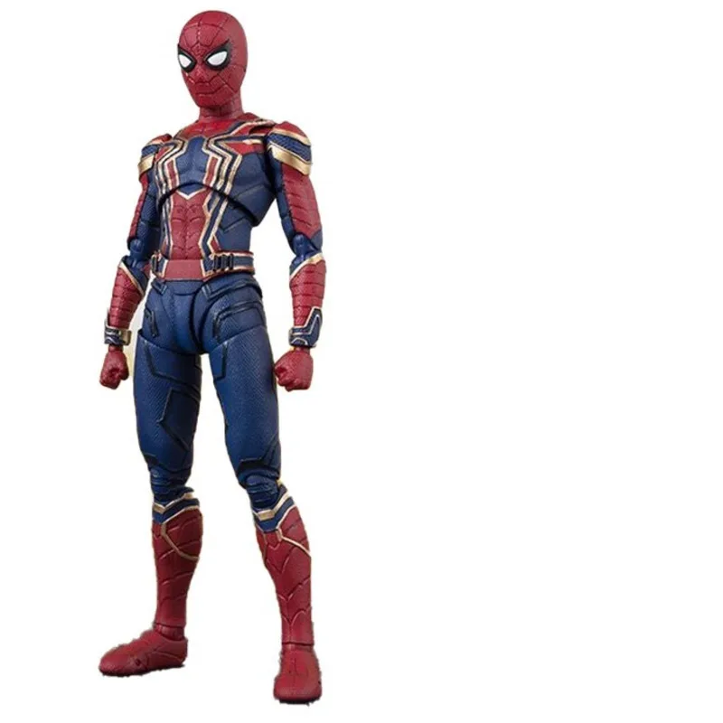 

SHF Marvel Legends 14cm Spiderman Pvc Model Captain America Action Figures Avengers Infinite Movie Figma Gift Collectible Toys