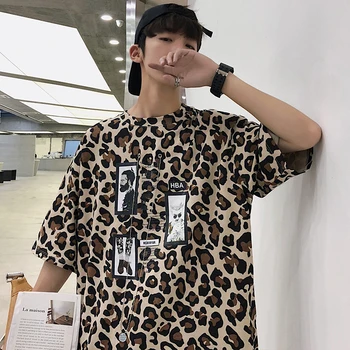 2019 Spring And Summer New Fashion Trend Korean Version Of The Loose Couple Cotton Printed Leopard T-shirt M-2XL Harajuku Best
2019 Spring And Summer New Fashion Trend Korean Version Of The Loose Couple Cotton Printed Leopard T-shirt M-2XL Harajuku Best