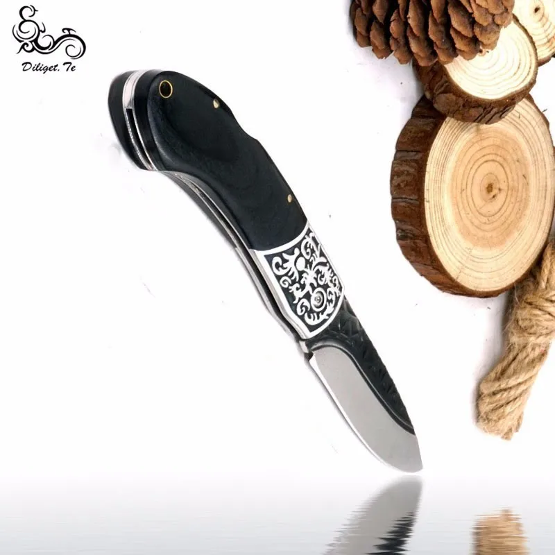 Фото Diliget.Te Rescue Outdoor Folding Knife Survival Blade FruitFood Knives 5CR13MOV Military Navaja Camping Tool Pocket Hunting Edc | Дом и сад