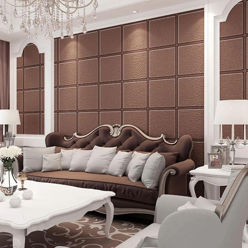 Ceiling Luxury High-grade Wallpaper 3d Square Lattice Papel De Parede Brown Beige Modern Living Room Wallpaper Background Wall
Ceiling Luxury High-grade Wallpaper 3d Square Lattice Papel De Parede Brown Beige Modern Living Room Wallpaper Background Wall