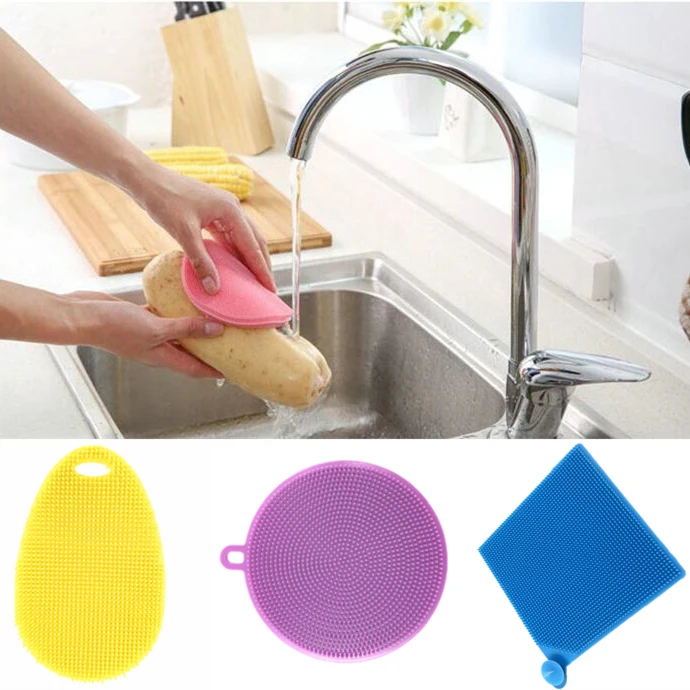 Multifunction Silicone Dish Bowl Cleaning Brush Silicone Scouring Pad Silicone Dish Sponge Kitchen Pot Cleaner Washing Tool
Multifunction Silicone Dish Bowl Cleaning Brush Silicone Scouring Pad Silicone Dish Sponge Kitchen Pot Cleaner Washing Tool