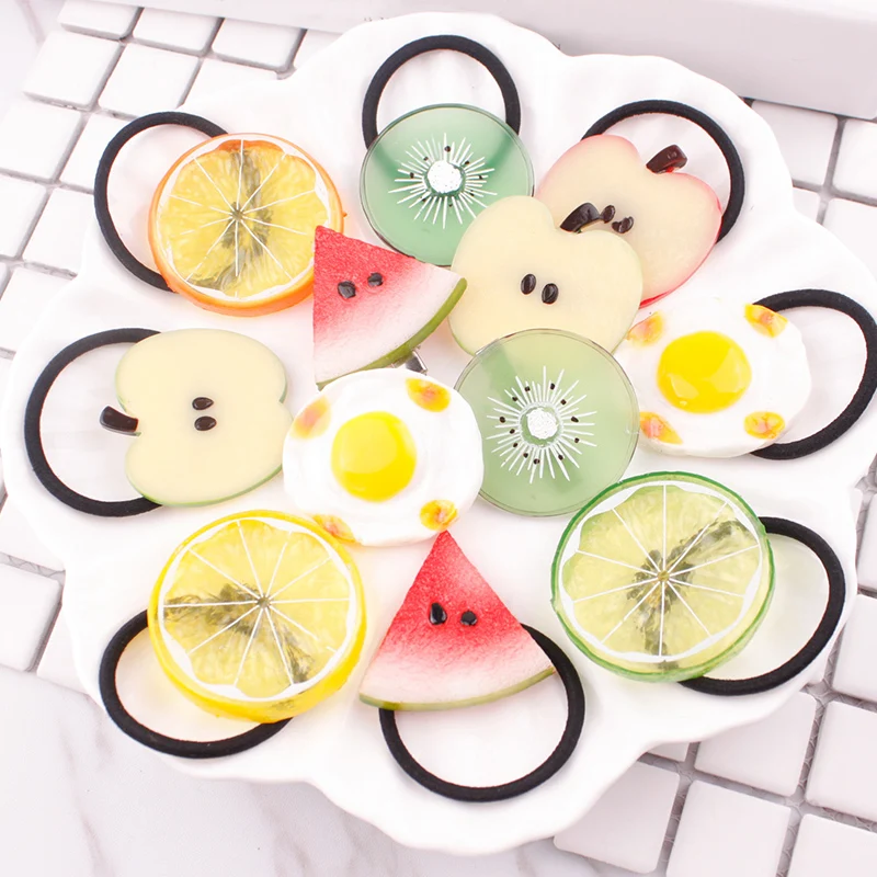 Sale 1PC Resin Lemon watermelon Girls Hair clip Elastic Fruits Slice Hair Accessories Women's Hair band Rope Scrunchie
Sale 1PC Resin Lemon watermelon Girls Hair clip Elastic Fruits Slice Hair Accessories Women's Hair band Rope Scrunchie