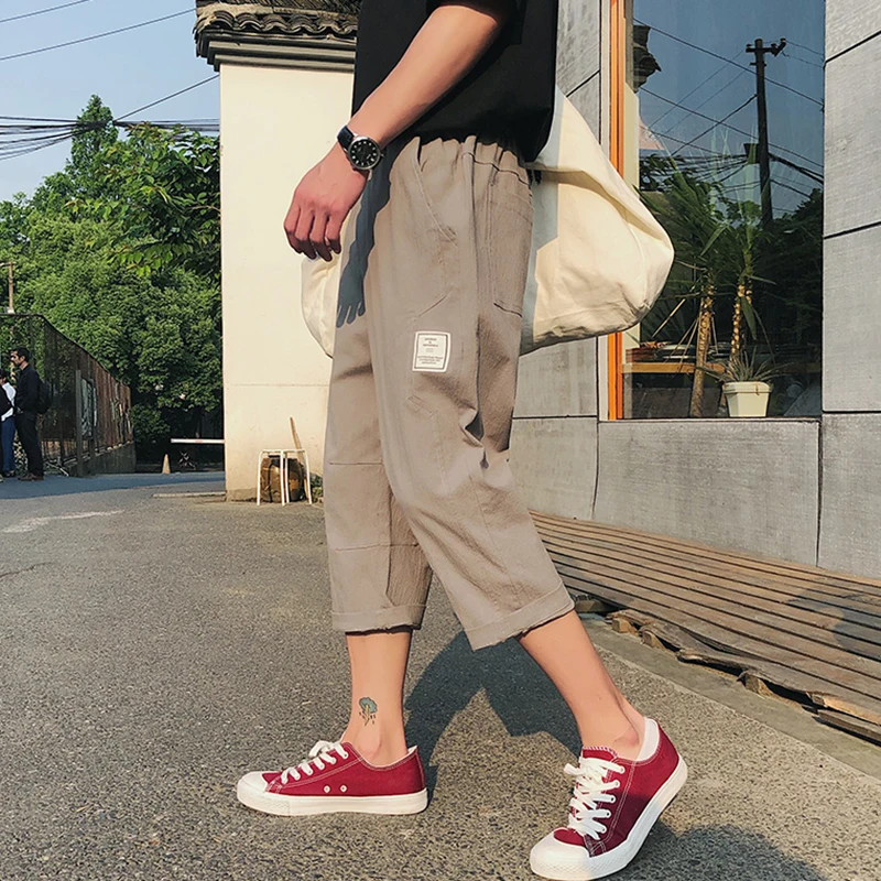 2019 Spring And Summer New Korean Version Of Harajuku Men'sCasual Loose Trend Fashion EuropeanAnd AmericanStyle Cropped Trousers
2019 Spring And Summer New Korean Version Of Harajuku Men'sCasual Loose Trend Fashion EuropeanAnd AmericanStyle Cropped Trousers