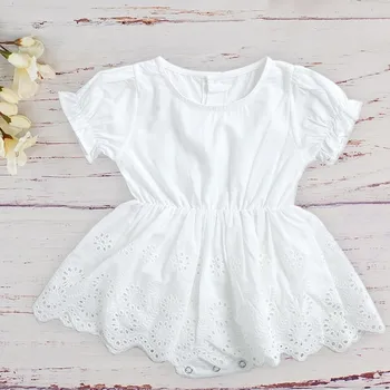 2019 Summer Infant Baby Girl Romper Solid Color Hollow Short-sleeved Jumpsuit Outfit Cotton Velvet Suit Dresses For Girls Roupas
2019 Summer Infant Baby Girl Romper Solid Color Hollow Short-sleeved Jumpsuit Outfit Cotton Velvet Suit Dresses For Girls Roupas