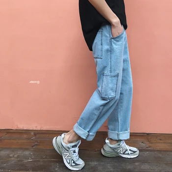 2019 Spring And Summer New Arrivals Hot Korean Couple Lovers Casual Boys Quality Fashion Solid Color Denim Trousers Favourite
2019 Spring And Summer New Arrivals Hot Korean Couple Lovers Casual Boys Quality Fashion Solid Color Denim Trousers Favourite