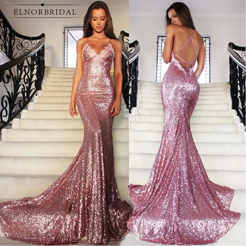 Rose Pink Sequins Mermaid Prom Dresses 2019 Robe De Bal Backless Special Occasion Party Dress Sexy V Neck Formal Gowns
Rose Pink Sequins Mermaid Prom Dresses 2019 Robe De Bal Backless Special Occasion Party Dress Sexy V Neck Formal Gowns