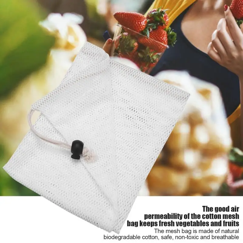 Cotton Mesh Bags Lightweight Fruit Vegetable Shopping Storage Recyclable Net Bags Kitchen Reusable Produce Bags
Cotton Mesh Bags Lightweight Fruit Vegetable Shopping Storage Recyclable Net Bags Kitchen Reusable Produce Bags