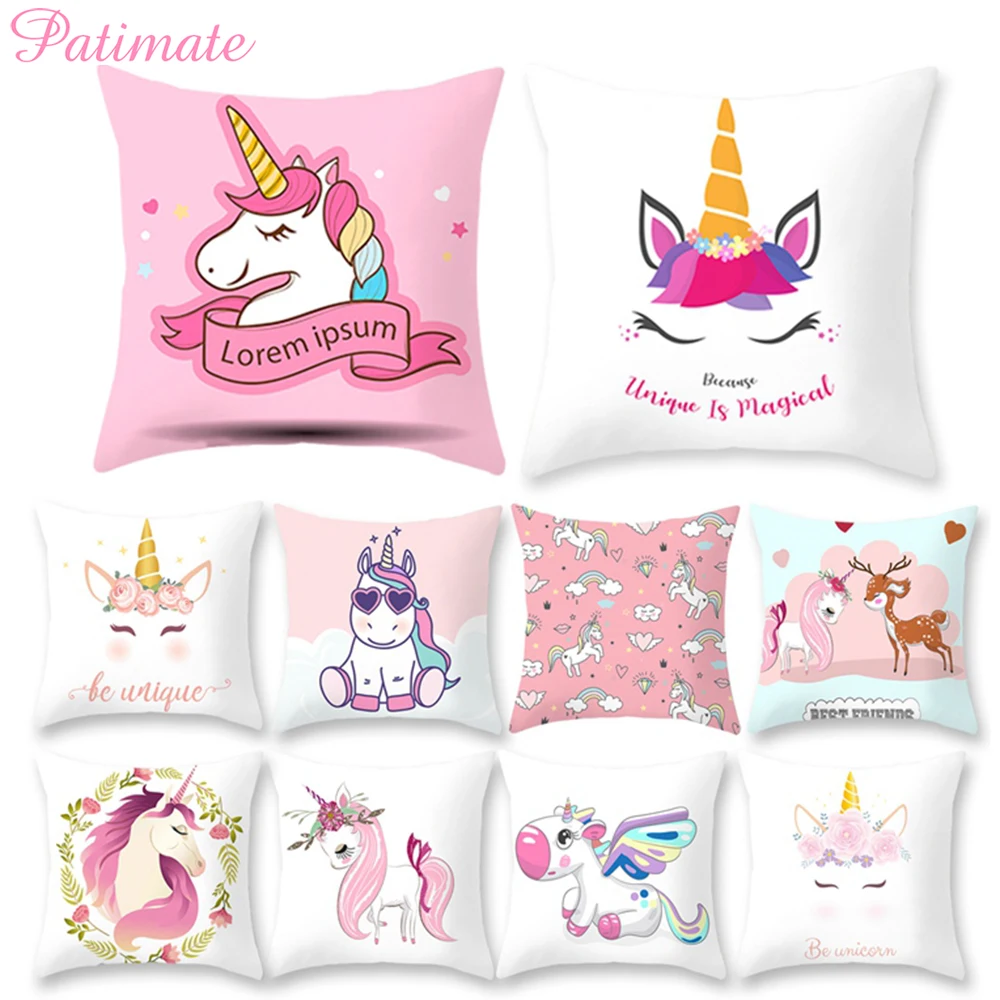 45x45cm Unicorn Cushion Cover Unicorn Party Decoration DIY Unicorn Birthday Decor Unicornio Pillowcase For Home Sofa
45x45cm Unicorn Cushion Cover Unicorn Party Decoration DIY Unicorn Birthday Decor Unicornio Pillowcase For Home Sofa