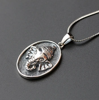 925 Solid Sterling Silver Fashion Jewelry Lord Hindu Ganesha Charm Pendant Women Men A2207
925 Solid Sterling Silver Fashion Jewelry Lord Hindu Ganesha Charm Pendant Women Men A2207