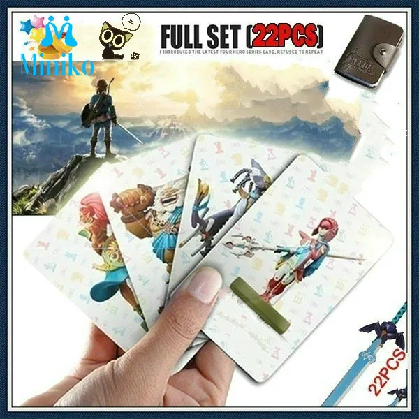 22pc Zelda Mini Standard Games Card NFC PVC Tag Cards Wilderness Breath Of Link For Amiibo Switch NS Wolf Bros Link Ntag215 Card
22pc Zelda Mini Standard Games Card NFC PVC Tag Cards Wilderness Breath Of Link For Amiibo Switch NS Wolf Bros Link Ntag215 Card