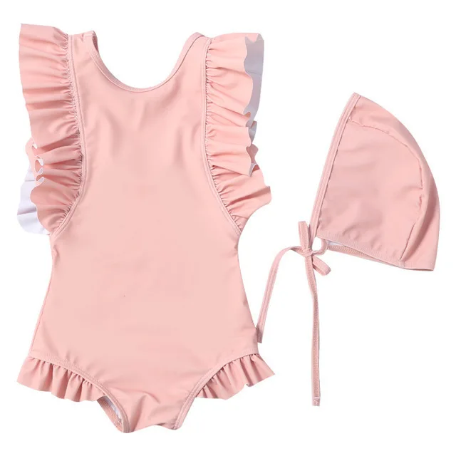 2pcs/set Kids Girls Swimsuit Pink Swimwear One Piece 2019 Children Ruffles Solid Baby Lace Beach Lovely Bathing Suit Bodysuit
2pcs/set Kids Girls Swimsuit Pink Swimwear One Piece 2019 Children Ruffles Solid Baby Lace Beach Lovely Bathing Suit Bodysuit