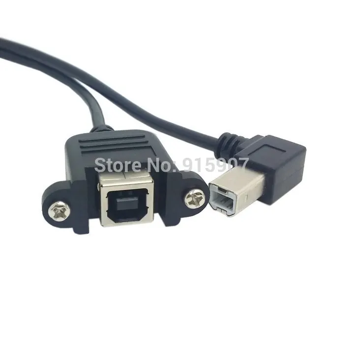 CYSM Right Angled 90 Degree USB B Male to Female Extension Cable with Screws for Panel Mount 70cm
CYSM Right Angled 90 Degree USB B Male to Female Extension Cable with Screws for Panel Mount 70cm