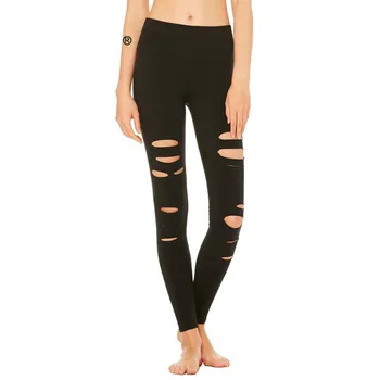 Holes Black Leggings Pants legging Women Fitness Streetwear Elasticity high waist leggings
Holes Black Leggings Pants legging Women Fitness Streetwear Elasticity high waist leggings