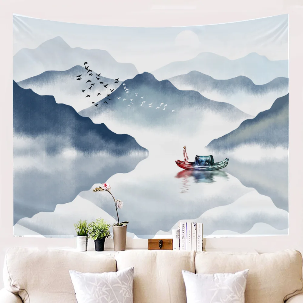 Loartee Nature Scene Beauty Oil Painting Tapestry Water Ink Wall Scene Landscape Wandkleed Hippie Decorative Tapiz
Loartee Nature Scene Beauty Oil Painting Tapestry Water Ink Wall Scene Landscape Wandkleed Hippie Decorative Tapiz