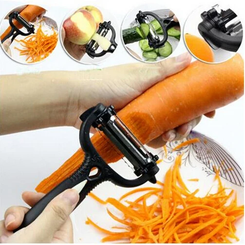 

New Multifunctional 360 Degree Rotary Kitchen Tool Vegetable Fruit Potato Carrot Peeler Grater Turnip Cutter Slicer Melon Gadget