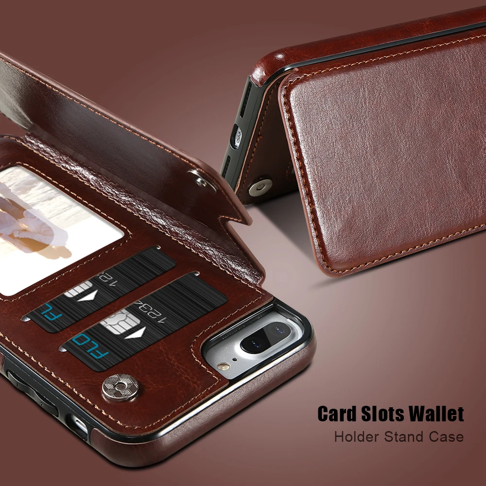 Retro PU Leather Case For iPhone XS/X/5/5 SE/6/7/8 Case Card Holders Cases Cover For iPhone 6/6s/7/8 Plus Flip Stand Wallet Case
Retro PU Leather Case For iPhone XS/X/5/5 SE/6/7/8 Case Card Holders Cases Cover For iPhone 6/6s/7/8 Plus Flip Stand Wallet Case