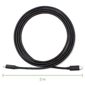 NGFF 2m Thunderbolt 3 USB-C USB 3.1 Male to Thunderbolt3 Male 40Gbps Cable for PC & Laptop
NGFF 2m Thunderbolt 3 USB-C USB 3.1 Male to Thunderbolt3 Male 40Gbps Cable for PC & Laptop