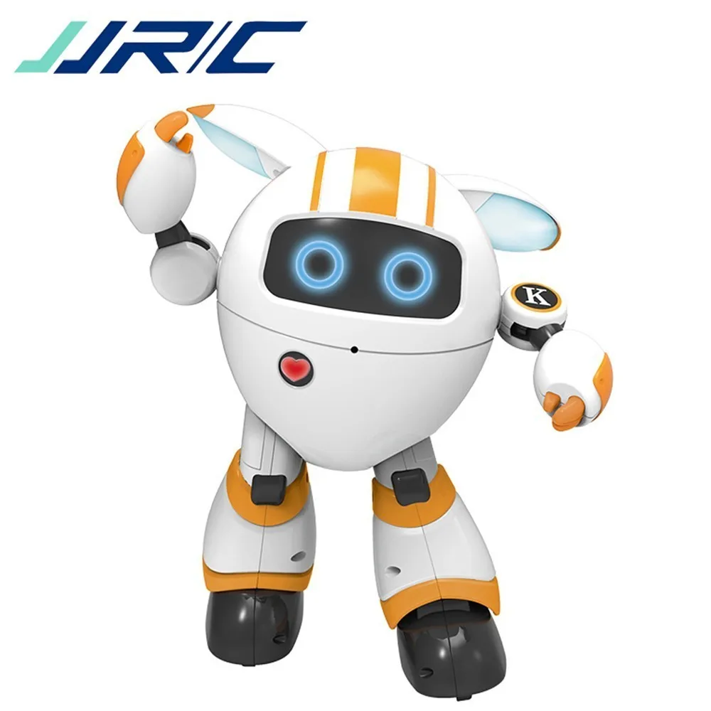 

JJRC R14 Intelligent Remote Control Round Robot Support Voice LED Light Walk Slide Movement Interaction For Parents And Kids