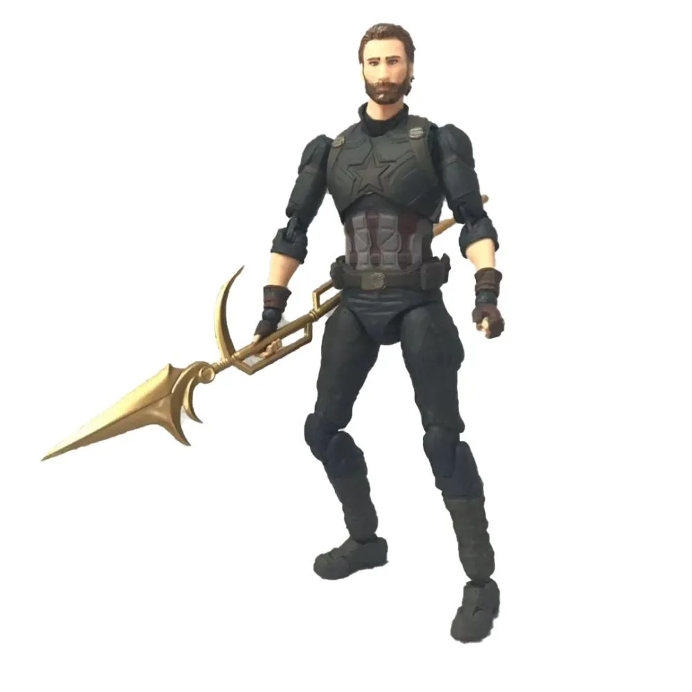SHF Legends Marvel Captain America Infinite War Movable 16cm Pvc Avengers 3 Model Action Figures Movie Figma Doll toys for child
SHF Legends Marvel Captain America Infinite War Movable 16cm Pvc Avengers 3 Model Action Figures Movie Figma Doll toys for child