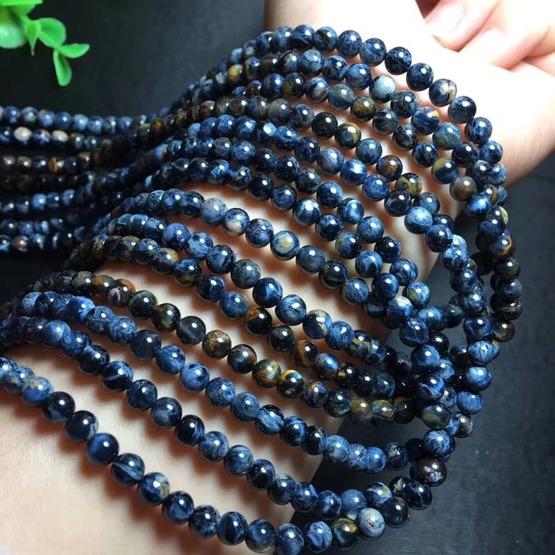 6mm Certificate Natural Blue Pietersite Power Pietersite Namibia 3 Laps Beads Bracelets Chatoyant Man Women Aaaa Drop Shipping
6mm Certificate Natural Blue Pietersite Power Pietersite Namibia 3 Laps Beads Bracelets Chatoyant Man Women Aaaa Drop Shipping