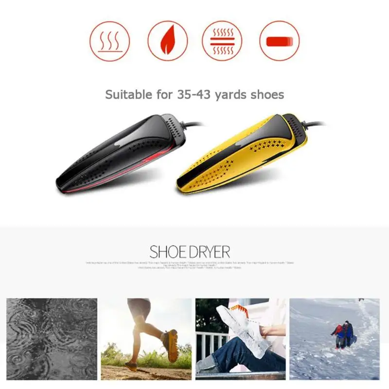 20W Electric Shoes Dryer Heater EU US Plug Boot Odor Sterilizer Timing Shoes Dryer Winter Boot Warmer Dryer Rack Organizer
20W Electric Shoes Dryer Heater EU US Plug Boot Odor Sterilizer Timing Shoes Dryer Winter Boot Warmer Dryer Rack Organizer