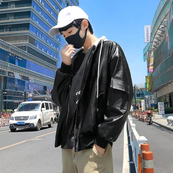 2019 Spring And Autumn New Products Korean Casual Trends Couple Loose Solid Color Cotton Hooded Leather Men's M-3XL Discount
2019 Spring And Autumn New Products Korean Casual Trends Couple Loose Solid Color Cotton Hooded Leather Men's M-3XL Discount