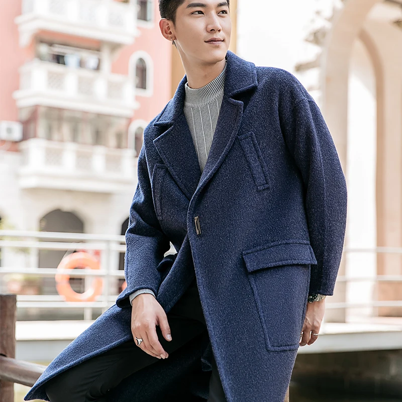 2019 Spring And Autumn New Listing Loose Solid Color Men's High Quality Korean Version Of The Long Section Warm Woolen Coat
2019 Spring And Autumn New Listing Loose Solid Color Men's High Quality Korean Version Of The Long Section Warm Woolen Coat