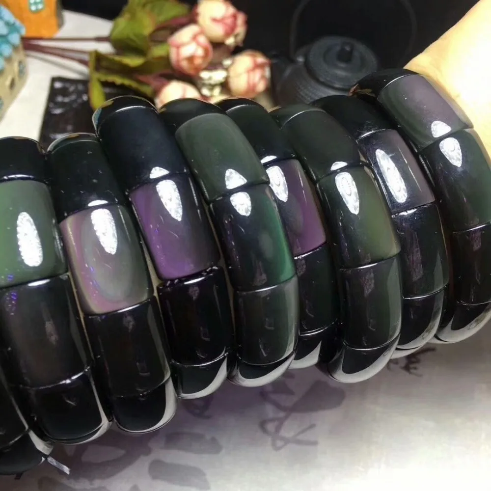 20x14mm Natural Black Obsidian Rainbow Flash Woman Man Healing Rectangle Beads Only One Bracelets Bangle Aaaaa Drop Shipping
20x14mm Natural Black Obsidian Rainbow Flash Woman Man Healing Rectangle Beads Only One Bracelets Bangle Aaaaa Drop Shipping