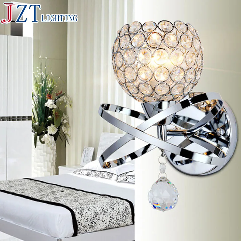 

M Modern Style Bedside Wall Lamp Bedroom Stair Lamp Crystal Wall Lights E14 LED Wall Lights Led Lamp For Bedroom Decor