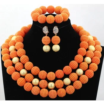 Shinny Orange Costume Beads Balls Women Jewelry Set New African Wedding Necklace Set New Free Shipping WA960
Shinny Orange Costume Beads Balls Women Jewelry Set New African Wedding Necklace Set New Free Shipping WA960