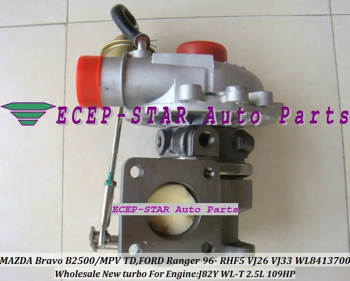 RHF5 VJ26 VJ33 WL84 TURBO MAZDA Bravo B2500 MPV TD FORD Ranger J82Y WL-T 2.5L 109HP VC430089 turbocharger