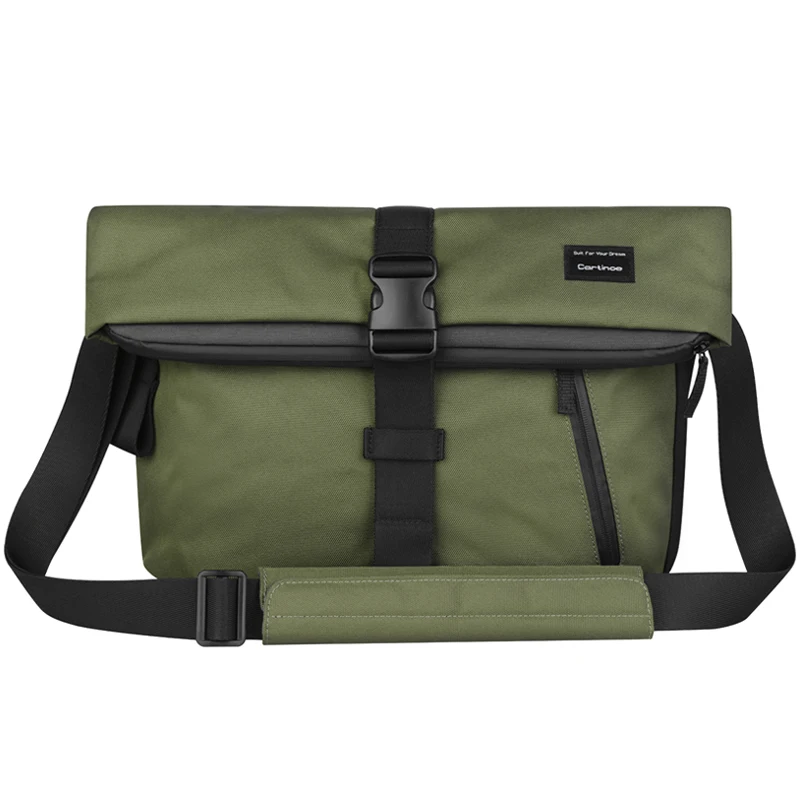 Image Cartinoe freeman series Fashion 14 15 inches messenger laptop bag unisex Roll zipper shoulder bag for Business Travel College