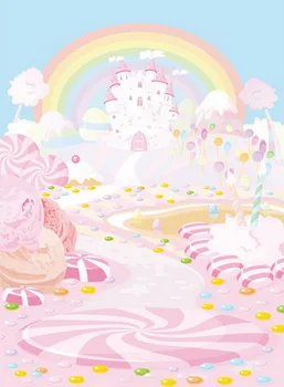 Photography Backdrop,Newborn Photoshoot Background, candy kingdom photo backdrop, girls birth party photodrop D-8229
Photography Backdrop,Newborn Photoshoot Background, candy kingdom photo backdrop, girls birth party photodrop D-8229