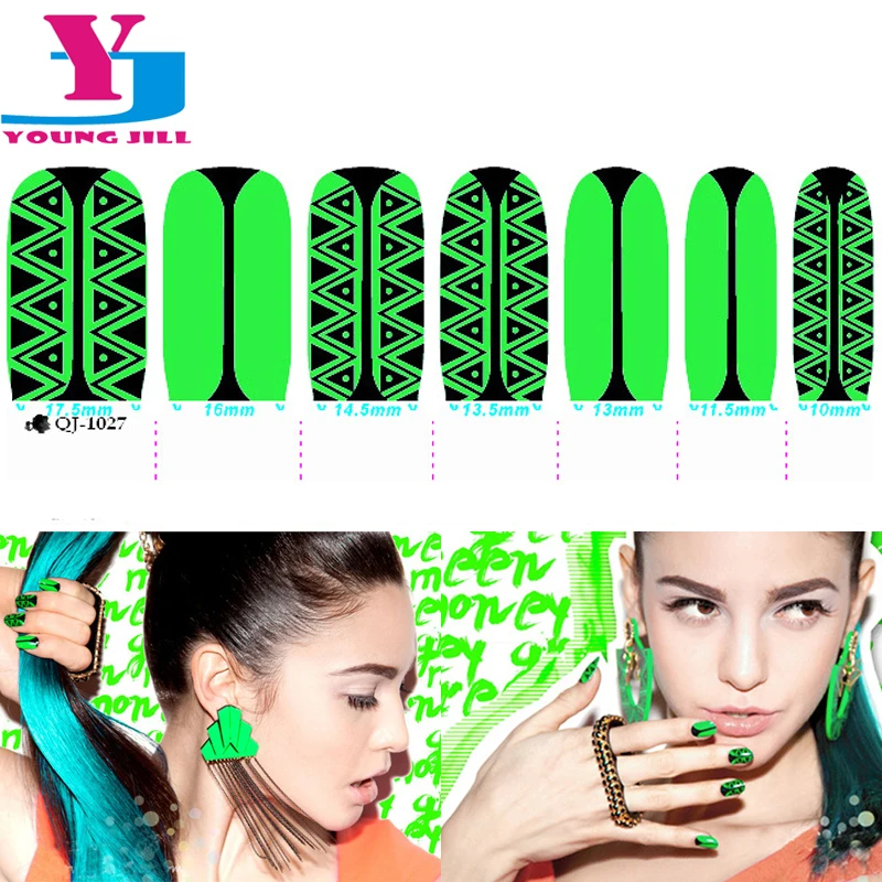 New Fashion Nail Art Sticker Decals Cool Polish Strip Foil Green & Black Sexy Summer Crock Design Beauty Nail Patch Tools
New Fashion Nail Art Sticker Decals Cool Polish Strip Foil Green & Black Sexy Summer Crock Design Beauty Nail Patch Tools