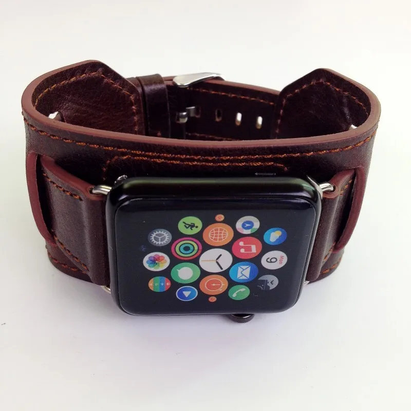 Crazy-horse Grain Genuine leather Strap Single Tour Cuff Bracelet Watchband for Apple Watch Series 5 4 3 2 Iwatch 38/42/40/44mm
Crazy-horse Grain Genuine leather Strap Single Tour Cuff Bracelet Watchband for Apple Watch Series 5 4 3 2 Iwatch 38/42/40/44mm