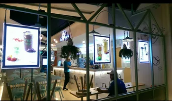 Crystal Frame Slim Restaurant Shop Window Front Hanging LED Illuminated Menu Signs Lightboxes
Crystal Frame Slim Restaurant Shop Window Front Hanging LED Illuminated Menu Signs Lightboxes
