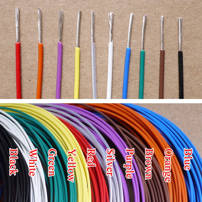 1.5mm 20AWG Silver Plated Teflon PTFE Wire Silver Plated Oxyten-Free Copper Cable 19 Strands Color Selectable
1.5mm 20AWG Silver Plated Teflon PTFE Wire Silver Plated Oxyten-Free Copper Cable 19 Strands Color Selectable