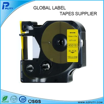 Whole 20pcs/lot 12mm compatible DYMO D1 tape label tape black on yellow DYMO 45018
Whole 20pcs/lot 12mm compatible DYMO D1 tape label tape black on yellow DYMO 45018