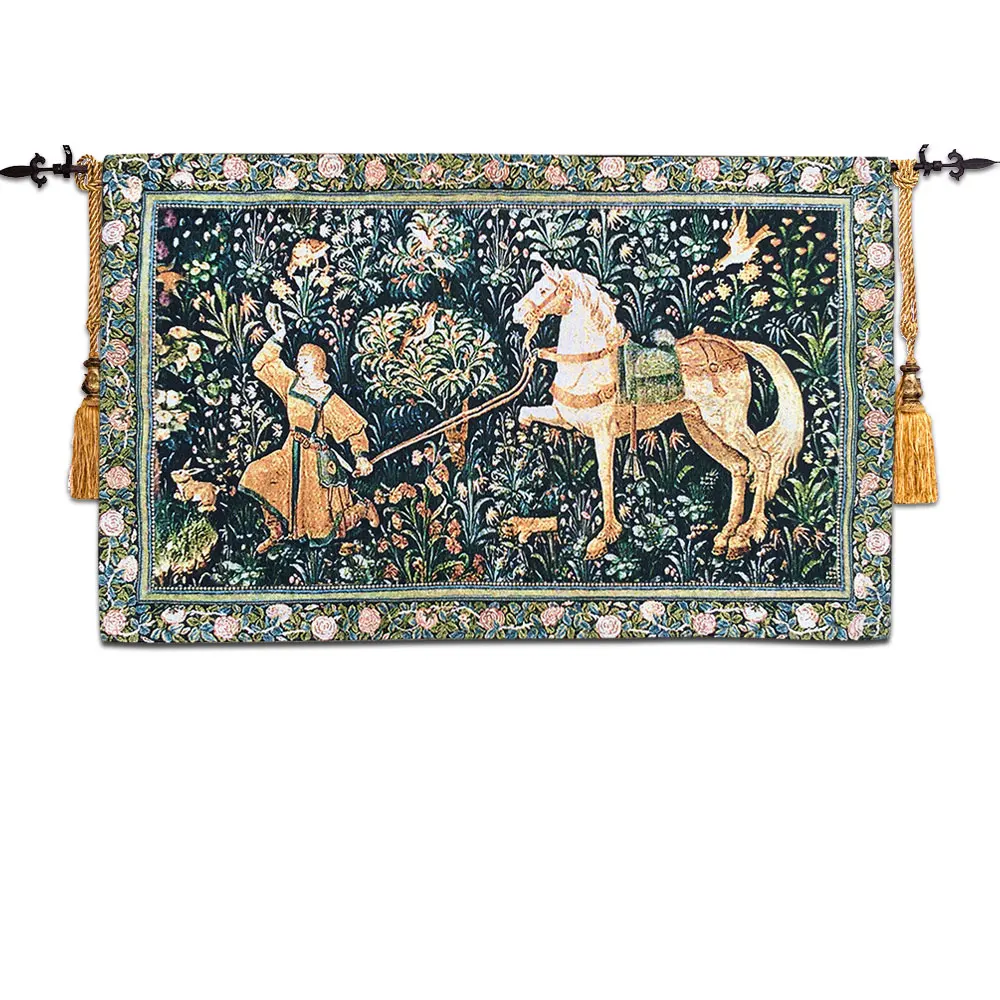 The European jacquard tapestry Gobelins cloth art tapestries"The unicorn" 57X97CM GT-DJS120
The European jacquard tapestry Gobelins cloth art tapestries"The unicorn" 57X97CM GT-DJS120