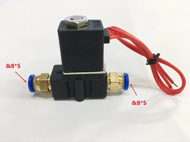 Female 1/4'' Solenoid Valve Plastic Air Water Gas 24v Volt w 1/4'' Male Push Connect Fittings 2P025-08
Female 1/4'' Solenoid Valve Plastic Air Water Gas 24v Volt w 1/4'' Male Push Connect Fittings 2P025-08