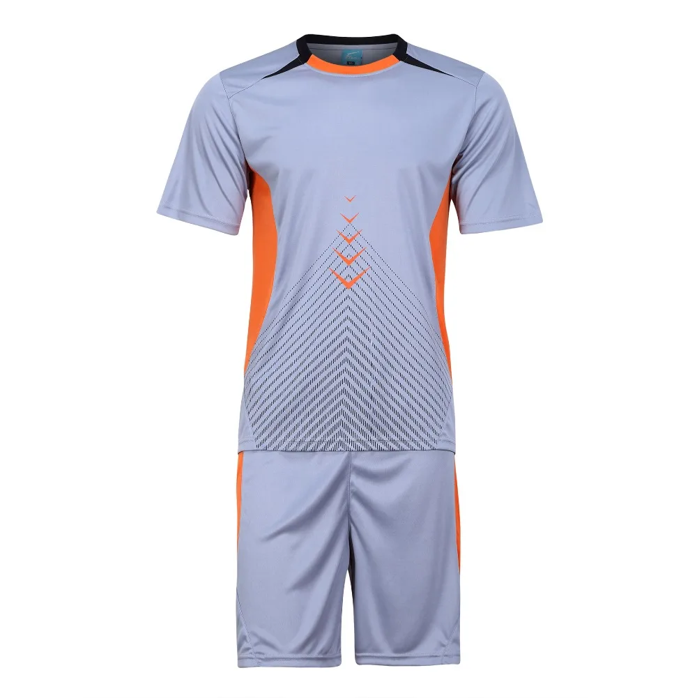 Image 2017 Wingedlion Breathable Quick Dry Men Adult Soccer jerseys Uniforms Football Kits Short Sleeve Soccer jersey Referee clothing