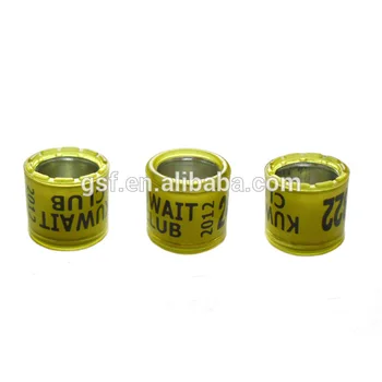 Use for racing pigeon aluminium and plastic pigeon ring can put on customized information easy to read
Use for racing pigeon aluminium and plastic pigeon ring can put on customized information easy to read